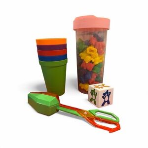 Colorful Stacking Cups and Counting Bear Game Set Montessori Inspired